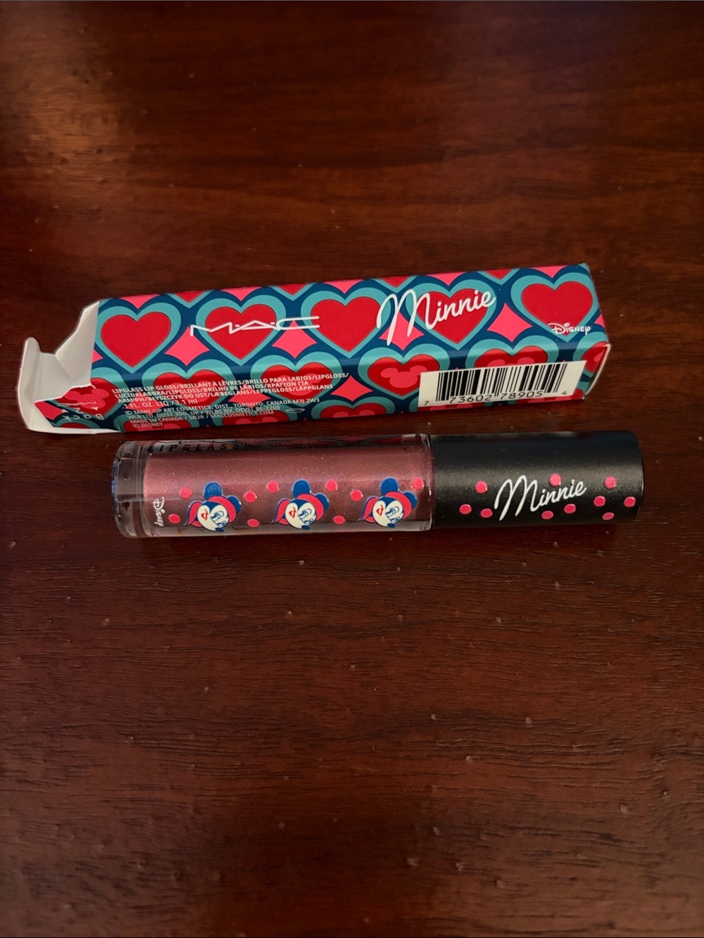 MAC Cosmetics Minnie Mouse Pink Lip Gloss in “Dress Up” new in box